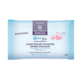 Jonzac Lingettes Dermo-Apaisantes Visage 40 Pièces - Soin Doux et Apaisant pour la Peau Sensible