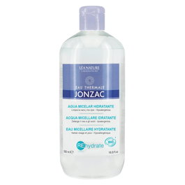 Jonzac Eau Micellaire Hydratante à l'Eau Thermale, Nettoie et Démaquille en Douceur, Hydrate la Peau, Convient aux Peaux Sensibles, 500 mL
