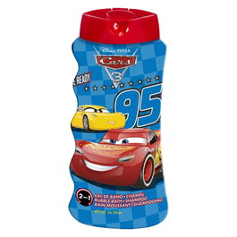 Lorenay Cars Gel & Shampooing 2en1, 475 mL, Shampooing Doux et Gel Coiffant pour Enfants, Sans Larmes
