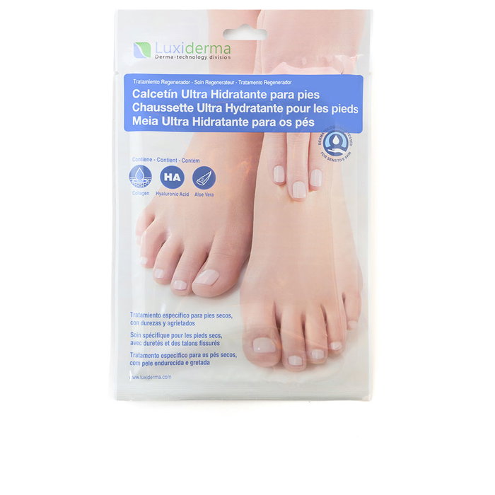 Luxiderma Chaussettes Hydratantes pour Pieds - 2 Paires - Nourrissent, Réparent et Adoucissent, Hydratation Intense pour Peaux Sèches et Fissurées Luxiderma Chaussettes Hydratantes pour Pieds - 2 Paires - Nourrissent, Réparent et Adoucissent, Hydratation Intense pour Peaux Sèches et Fissurées