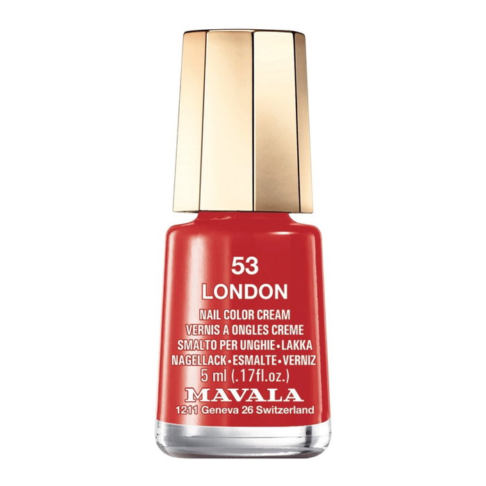Mavala Vernis à Ongles N° 53 London, Couleur Rouge Brillant Mavala Vernis à Ongles N° 53 London, Couleur Rouge Brillant