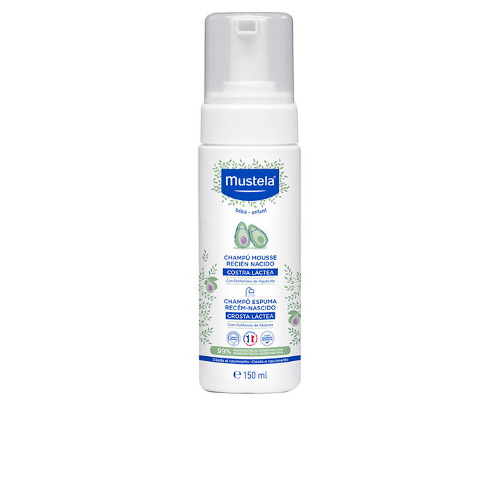 Mustela Gel Lavant Nouveau-né - Pour Cheveux et Cuir Chevelu Sensibles, Anti-Croûtes de Lait, 150 ml Mustela Gel Lavant Nouveau-né - Pour Cheveux et Cuir Chevelu Sensibles, Anti-Croûtes de Lait, 150 ml