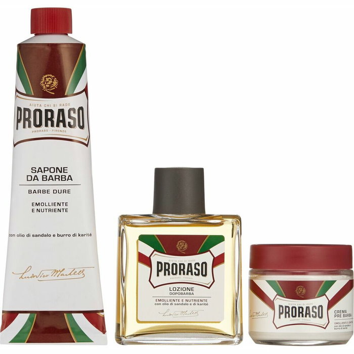 Proraso Lot Barbe Dure Primadope 3 pcs Crème Avant-Rasage, Crème de Rasage et Baume Après-Rasage Proraso Lot Barbe Dure Primadope 3 pcs Crème Avant-Rasage, Crème de Rasage et Baume Après-Rasage