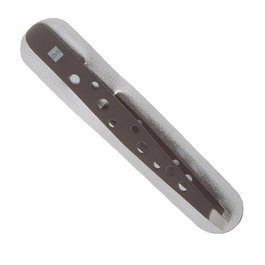 QVS Pince à épiler diagonale de précision avec étui - Pour sourcils parfaits, finition noire, kit de beauté personnel