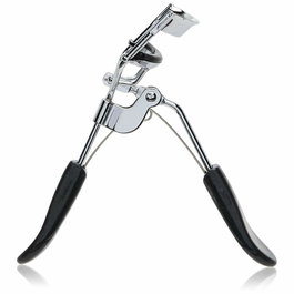 QVS Rizador Pestañas - Rizador de cils ergonomique avec coussinets arrondis antidérapants et manches confortables, inclut 2 coussinets de rechange