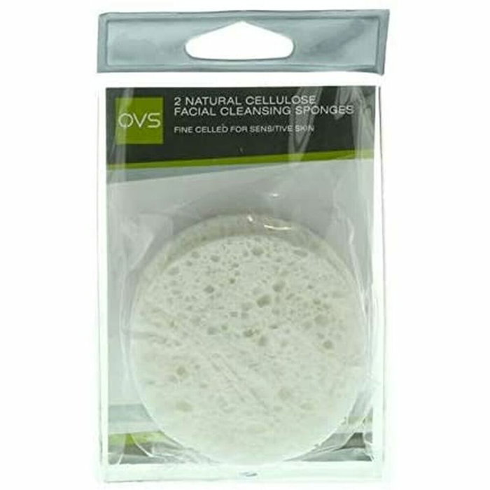 Éponge Faciale QVS 2523516 Cellulose Blanc (2 uds) Éponge Faciale QVS 2523516 Cellulose Blanc (2 uds)