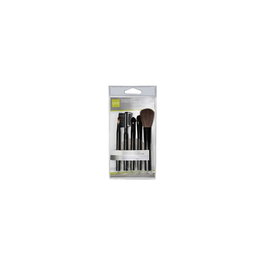 QVS Kit Basico Essential - Set de maquillage 6 pièces avec brocha, cepillo, pinceaux et esponja pour un look impeccable