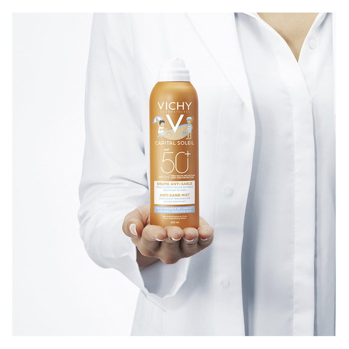 Vichy Capital Soleil Brume anti-sable pour enfants SPF 50+ protection très haute UVA UVB 200 ml Vichy Capital Soleil Brume anti-sable pour enfants SPF 50+ protection très haute UVA UVB 200 ml