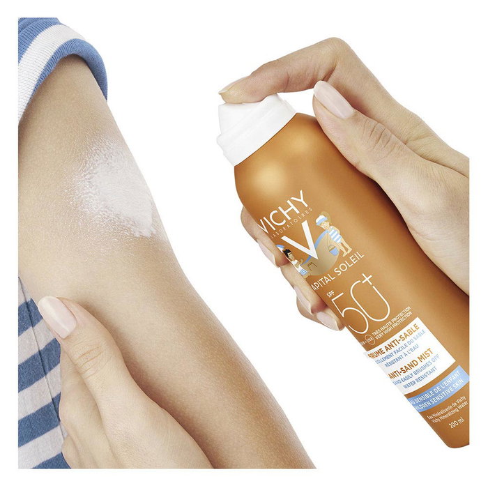 Vichy Capital Soleil Brume anti-sable pour enfants SPF 50+ protection très haute UVA UVB 200 ml Vichy Capital Soleil Brume anti-sable pour enfants SPF 50+ protection très haute UVA UVB 200 ml