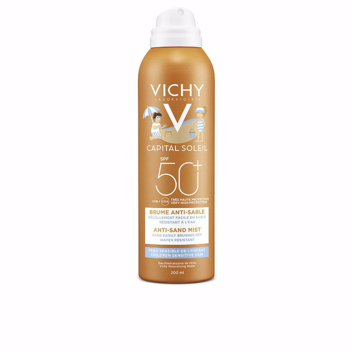 Vichy Capital Soleil Brume anti-sable pour enfants SPF 50+ protection très haute UVA UVB 200 ml Vichy Capital Soleil Brume anti-sable pour enfants SPF 50+ protection très haute UVA UVB 200 ml