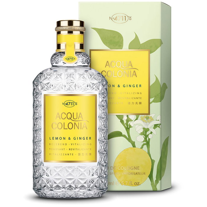 4711 ACQUA COLONIA Lemon & Ginger Eau de Cologne Vaporisateur 170 ml Parfum Unisexe aux Notes de Citron et Gingembre 4711 ACQUA COLONIA Lemon & Ginger Eau de Cologne Vaporisateur 170 ml Parfum Unisexe aux Notes de Citron et Gingembre