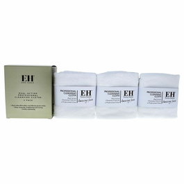 Emma Hardie Paquet de Lingettes de Nettoyage Facial Dual-Action 3 Pièces, Deux côtés en Microfibre et Mousseline, Pour une Peau Douce et Exfoliée, Lavable en Machine