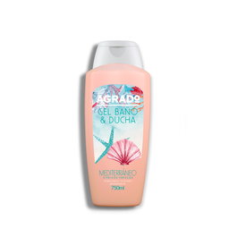 Agrado Gel Douche Méditerranée 750 ml - Nettoyant Doux à l'Extrait d'Olive