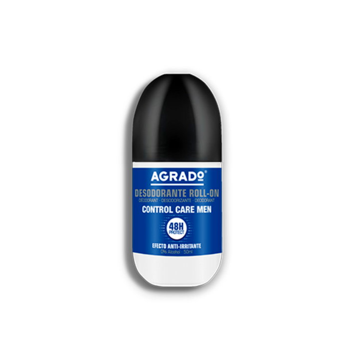 Agrado Déodorant Roll-on Control Care Homme Protection 24h Hydratant Peau Sensible Agrado Déodorant Roll-on Control Care Homme Protection 24h Hydratant Peau Sensible
