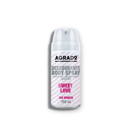Agrado Déodorant Spray Sweet Love – Protection longue durée, Fraîcheur et Parfum Envoûtant, Soin Corporel