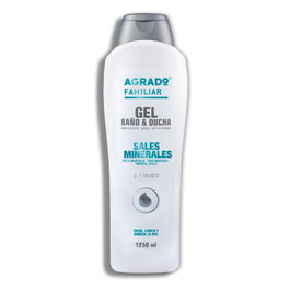 Agrado Gel Douche et Bain aux Sels Minéraux - Gel pour la Douche et le Bain