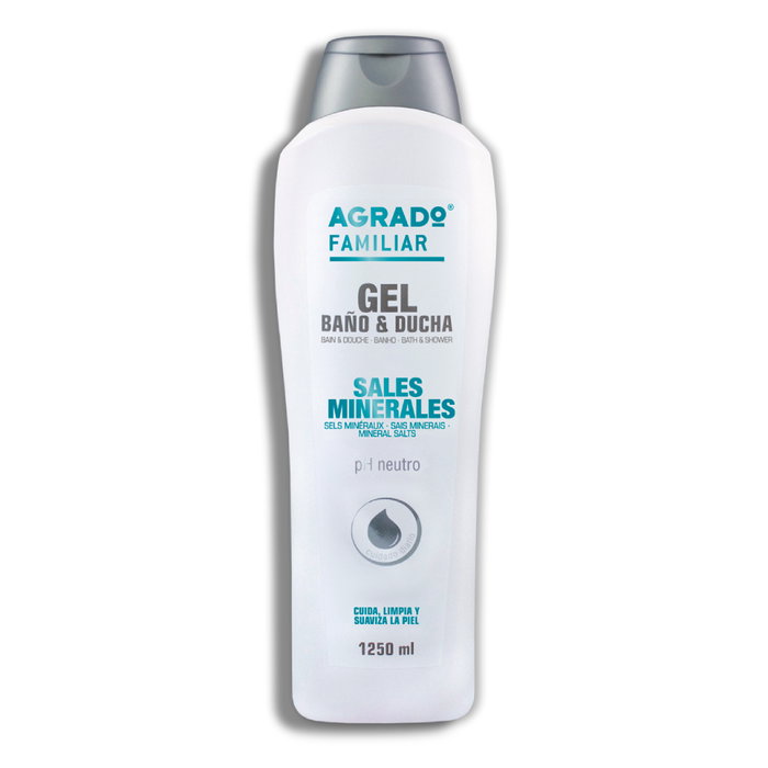 Agrado Gel Douche et Bain aux Sels Minéraux - Gel pour la Douche et le Bain Agrado Gel Douche et Bain aux Sels Minéraux - Gel pour la Douche et le Bain