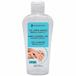 Flor De Mayo Gel Hydroalcoolique à l'Aloe Vera 200 ml - Désinfectant pour les Mains