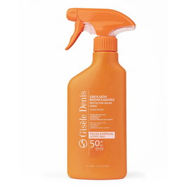 Gisele Denis Emulsion Bronzante et Protectrice SPF50 pour Enfants, Peau Atopique