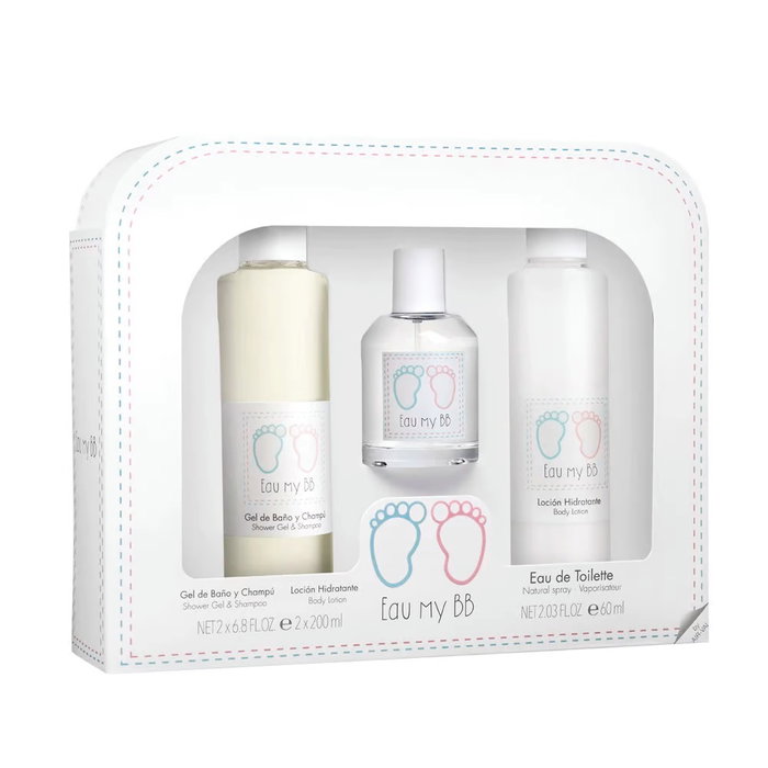 Air-Val Set Coffret Parfum My Baby Eau de Toilette 60 ml + Gel Douche 200 ml + Lait Corporel 200 ml Air-Val Set Coffret Parfum My Baby Eau de Toilette 60 ml + Gel Douche 200 ml + Lait Corporel 200 ml