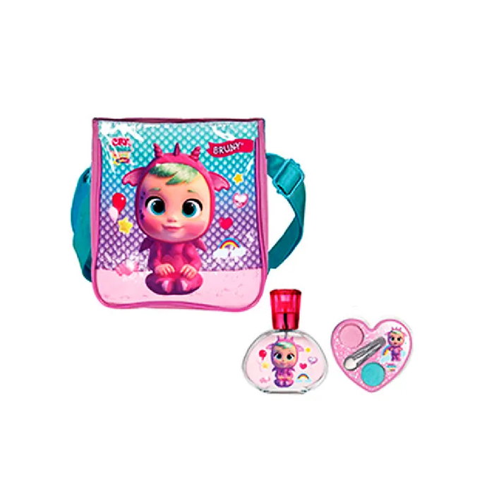 Cartoon Cry Babies Coffret 3 Pièces avec Eau de Toilette, Fard à Paupières et Sac à Dos