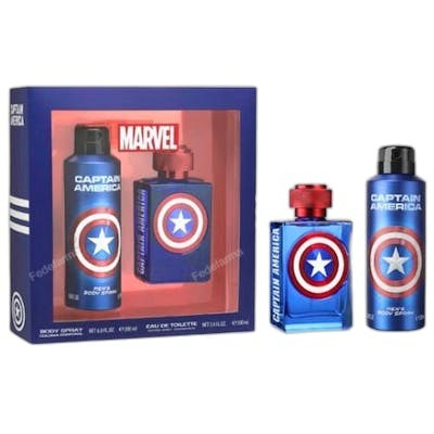 Cartoon Coffret Captain America Eau de Toilette 100 ml et Gel Douche 60 ml