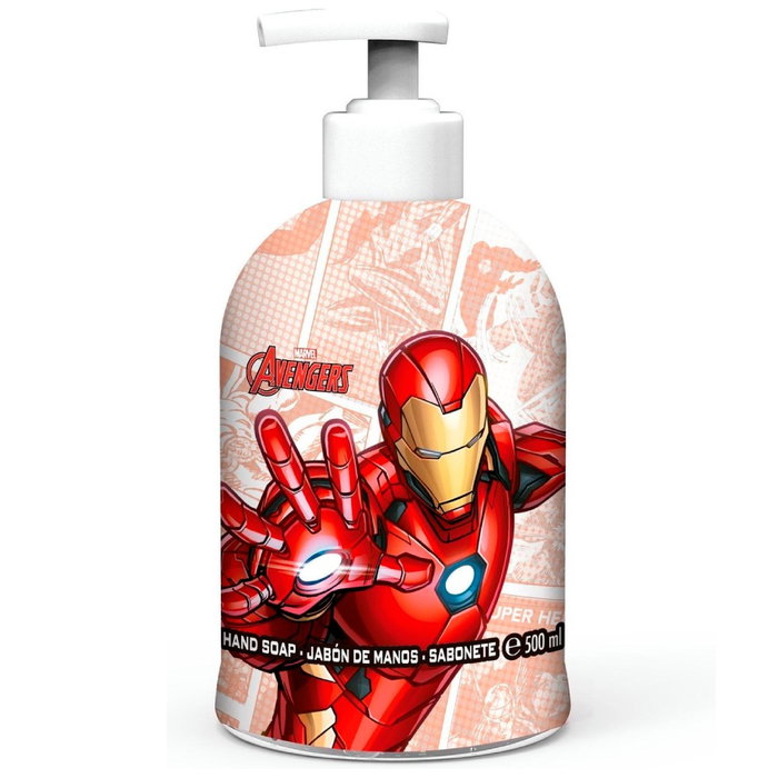 Air-Val Gel douche mains liquide Iron Man, flacon 500 ml, à base de glycérine