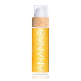 Cocosolis Huile Solaire Bronzante et Corps Ananas 110 mL - Hydratation et Nutrition pour une Peau Douce et Saine avec Aroma de Vanille et Ananas