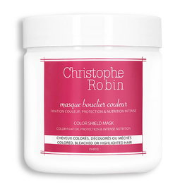 Christophe Robin Masque Bouclier Couleur 250 - Traitement protecteur et nutritif pour cheveux colorés, améliore la texture et la brillance