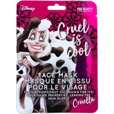 MAD BEAUTY - Masque facial hydratant et apaisant Cruella, 25 ml MAD BEAUTY - Masque facial hydratant et apaisant Cruella, 25 ml