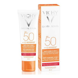 Écran solaire visage Vichy VCH00115 Spf 50 50 ml 3-en-1 Anti-âge