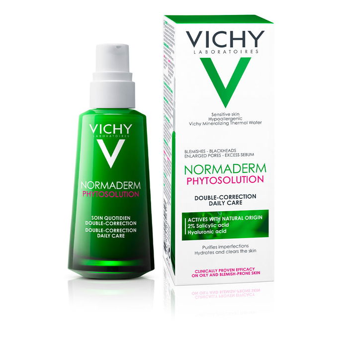 Vichy Normaderm Phytosolution Double Correction Quotidienne Soin Peaux Grasses Imperfections 50 ml
