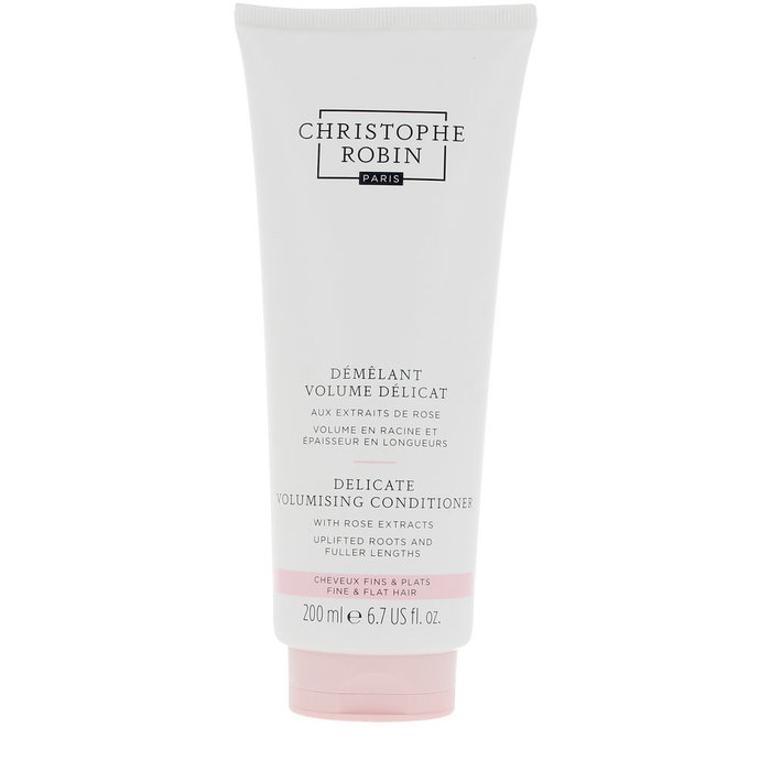 Christophe Robin Après-shampooing Volumisant Délicat aux Extraits de Rose - Soin Cheveux Fins et Raides, Nutrition et Souplesse, 200 ml Christophe Robin Après-shampooing Volumisant Délicat aux Extraits de Rose - Soin Cheveux Fins et Raides, Nutrition et Souplesse, 200 ml