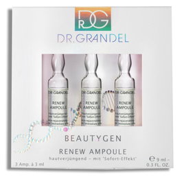 Dr Grandel Beautygen Renew Ampoule 3x3, soin concentré avec extrait d'algues des neiges, pour lisser les rides et rajeunir la peau
