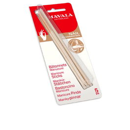Mavala Bâtonnet de Manucure en Bois d'Oranger - 5 Unités - Pour Repousser les Cuticules et Nettoyer les Ongles