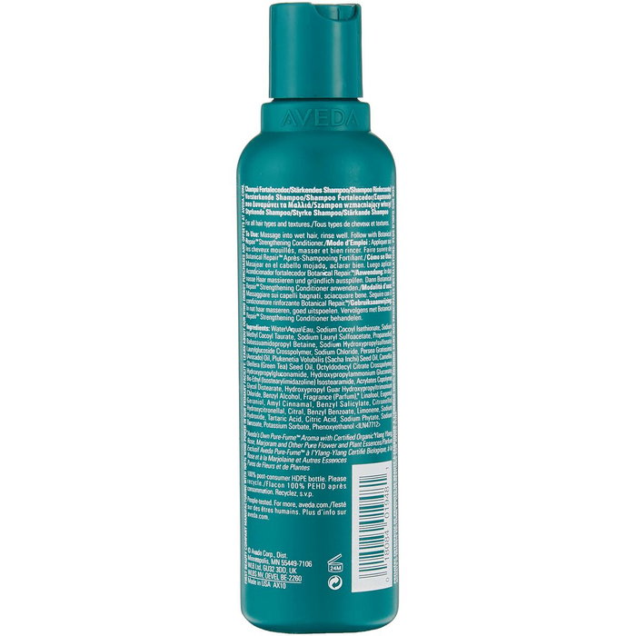 Aveda Shampooing de Réparation et Renforcement Botanique 200ml - Pour Cheveux Abîmés - Méthode Curly