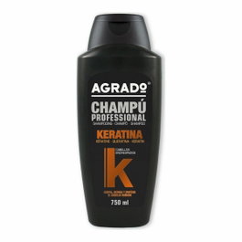 Agrado Shampooing Professionnel Brillance Intense 750 ml – Revitalisant Cheveux, Protéines de Soie & Collagène