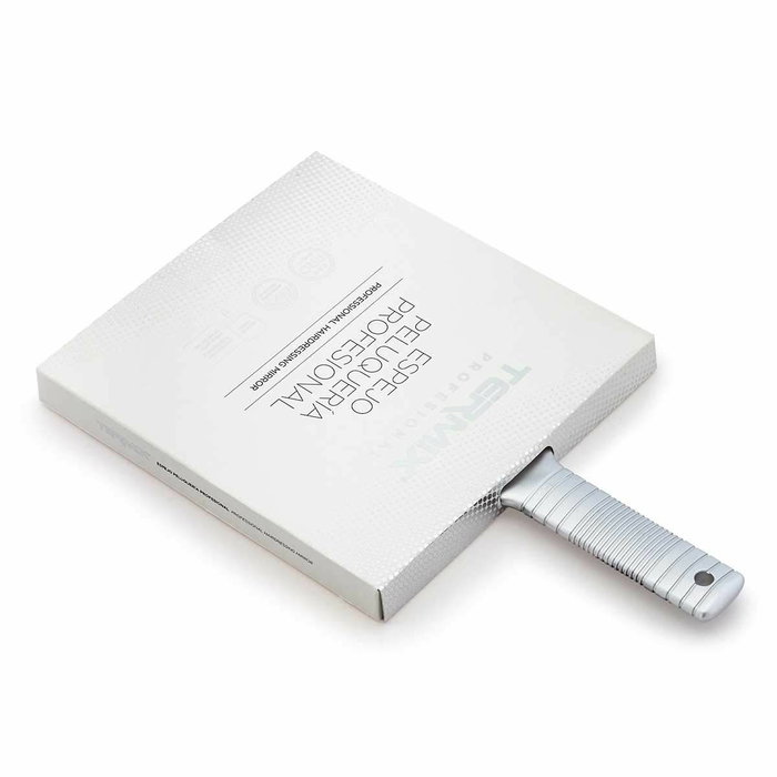 Termix Miroir de coiffure professionnel rectangulaire, manche ergonomique, image grossie sans distorsion, couleur argent, 22 x 36.2 cm