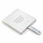 Termix Miroir de coiffure professionnel rectangulaire, manche ergonomique, image grossie sans distorsion, couleur argent, 22 x 36.2 cm