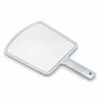 Termix Miroir de coiffure professionnel rectangulaire, manche ergonomique, image grossie sans distorsion, couleur argent, 22 x 36.2 cm