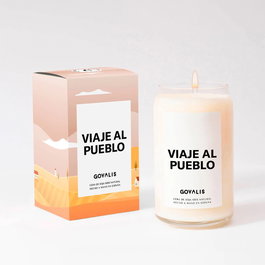 Govalis Bougie parfumée Vela Viaje Al Pueblo 500 gr - Souvenirs, lait, chocolat, vanille