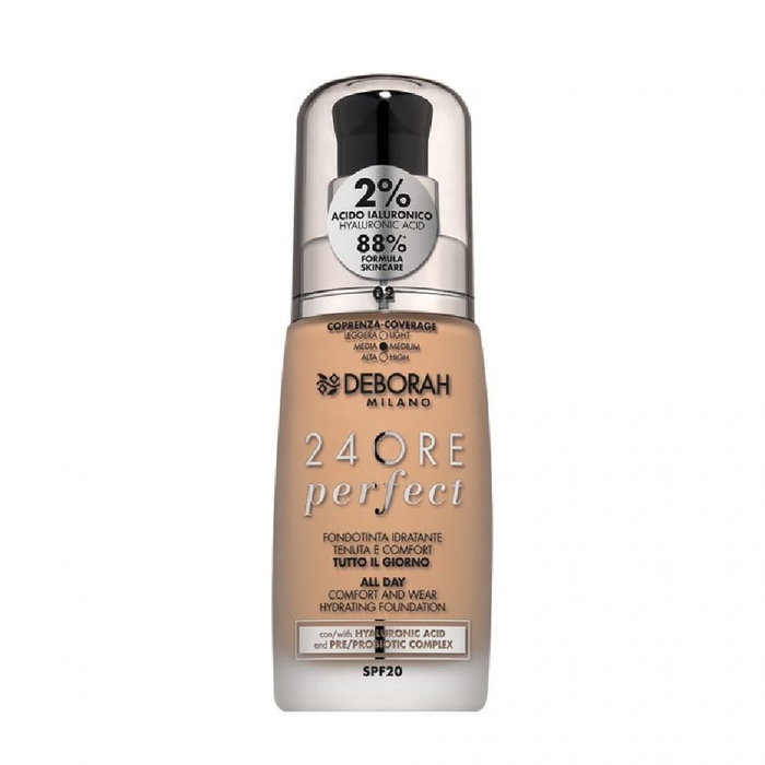 Base de maquillage liquide Deborah True Beige Nº 02 30 ml Base de maquillage liquide Deborah True Beige Nº 02 30 ml