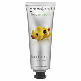 Greenland Crème Mains Papaye et Citron - Hydratation Intense et Absorption Rapide - 75 ml - Parfum Frais et Revitalisant - Pour Mains Sèches et Abîmées