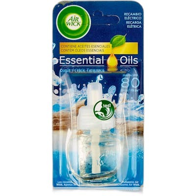 AIR WICK Oasis Recarga pour diffuseur électrique, rechange parfumé turquoise, compatibles avec les appareils Air Wick AIR WICK Oasis Recarga pour diffuseur électrique, rechange parfumé turquoise, compatibles avec les appareils Air Wick