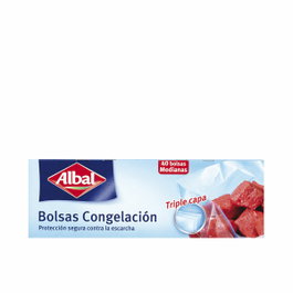 Albal Sacs de congélation moyens triple couche, 40 unités