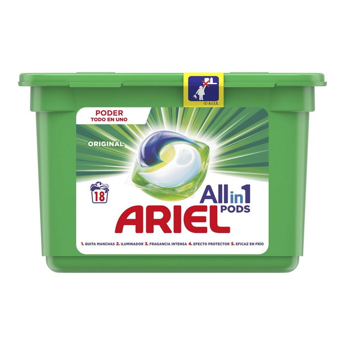 Détergent Ariel (18 uds) Détergent Ariel (18 uds)