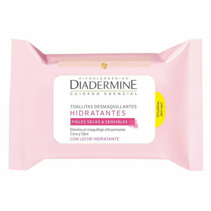 Diadermine Lingettes démaquillantes hydratantes 25 unités Diadermine Lingettes démaquillantes hydratantes 25 unités