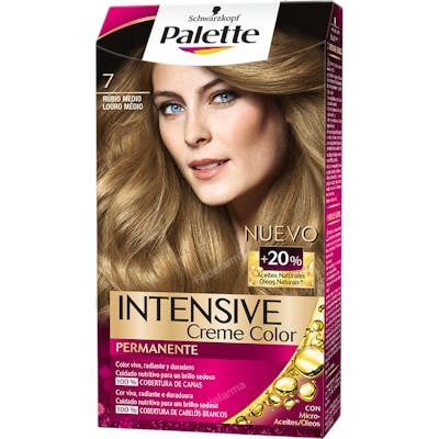 Palette Intensive 7-rubio medio coloration permanente crème