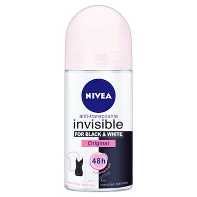 Nivea Black & White Invisible déodorant roll-on 50 ml