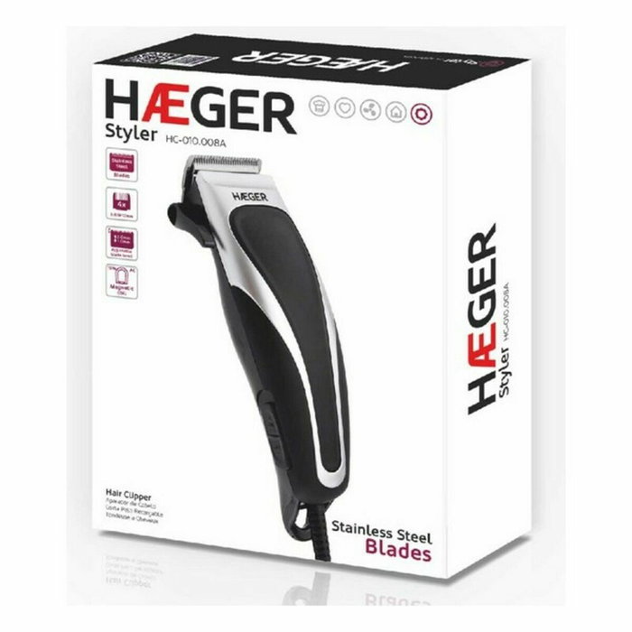 Haeger HC-010.008A Tondeuse à cheveux et Rasoir électrique Haeger HC-010.008A Tondeuse à cheveux et Rasoir électrique